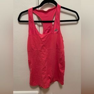 Pink Adidas Running Work Out Tank with Key Hole Back
